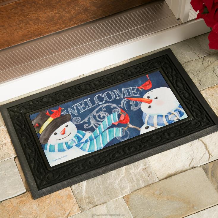 Plow & Hearth odważny i jasny czterosezonowy zestaw mat sasafrasowych 02XR61745 artykuły gospodarstwa domowego