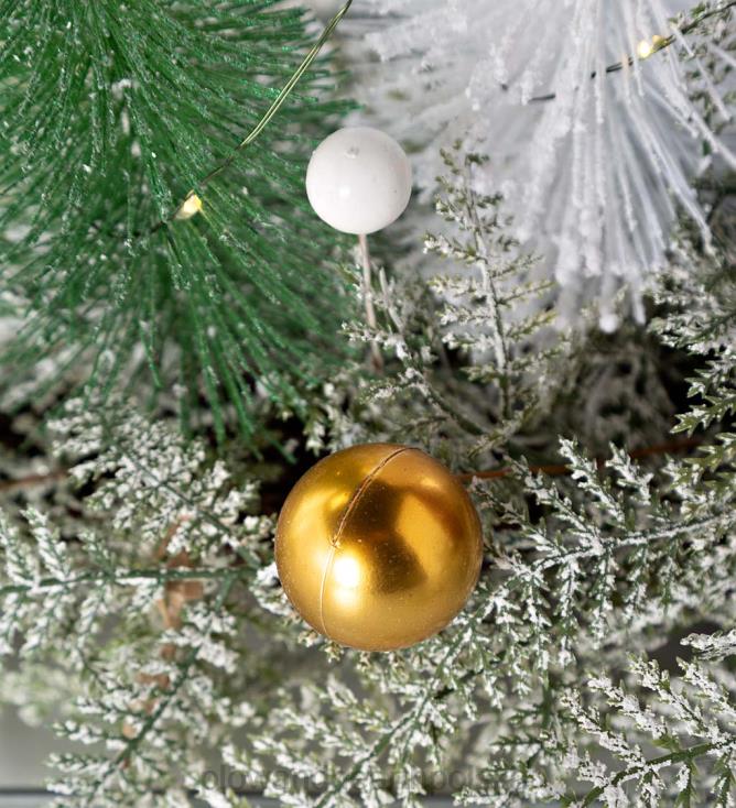 Plow & Hearth oświetlony świąteczny element centralny z drzewkami szczotkowymi do butelek 02XR61706 artykuły gospodarstwa domowego