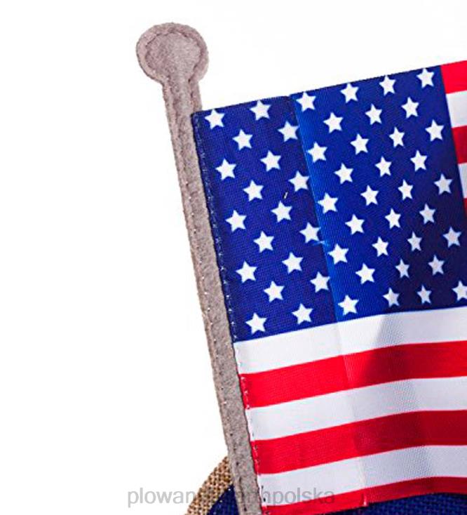 Plow & Hearth patriotyczne dekoracje na drzwi i zestaw mat sassafras 02XR61967 artykuły gospodarstwa domowego