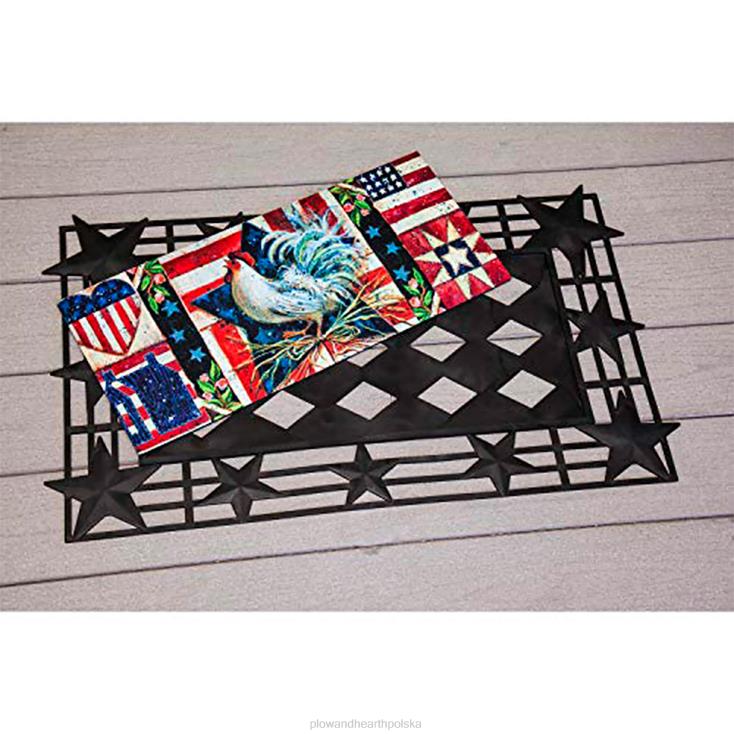 Plow & Hearth patriotyczne dekoracje na drzwi i zestaw mat sassafras 02XR61967 artykuły gospodarstwa domowego