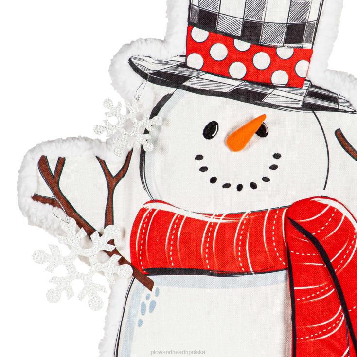 Plow & Hearth wystrój drzwi posiadłości bałwana wewnątrz/na zewnątrz 02XR61716 artykuły gospodarstwa domowego