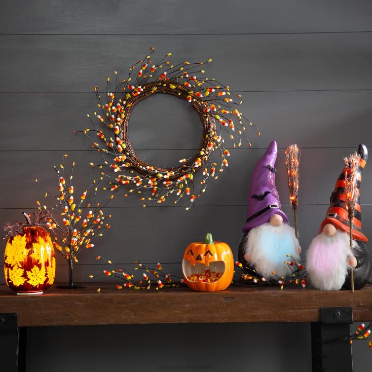 Plow & Hearth Sztuczne drzewo na stół z cukierków na Halloween, kukurydzy 02XR62378 artykuły gospodarstwa domowego