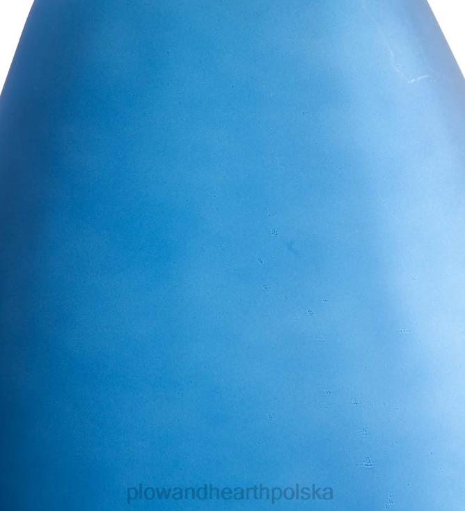 Plow & Hearth Wysoki wazon balonowy z matowego szkła z recyklingu - granatowy 02XR62471 artykuły gospodarstwa domowego