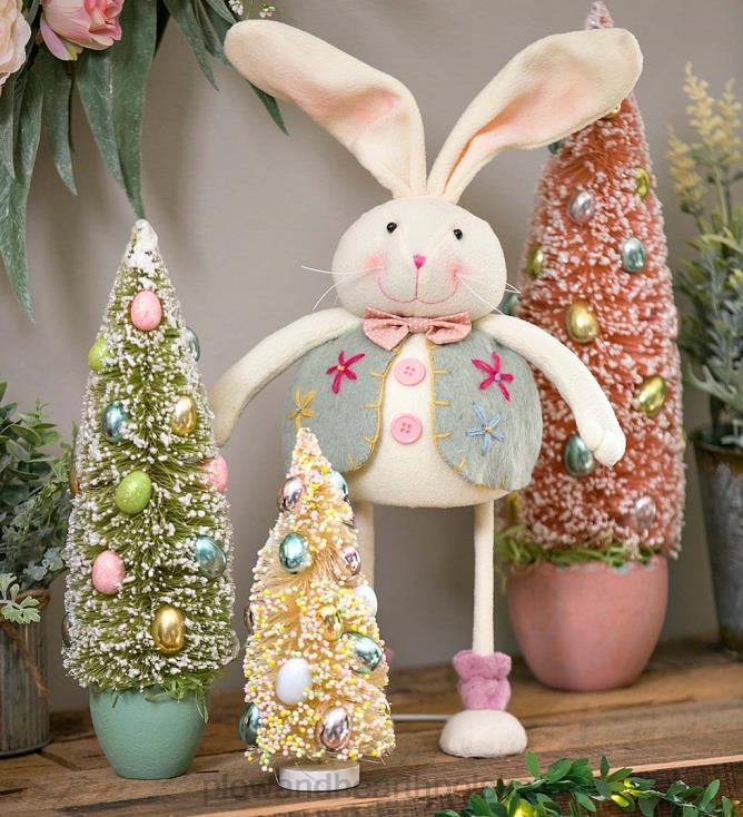 Plow & Hearth bujające się króliczki, zestaw 2 szt 02XR62397 artykuły gospodarstwa domowego