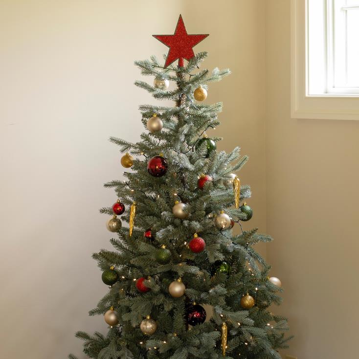 Plow & Hearth czerwono-zielone nietłukące się ozdoby choinkowe, 33 szt. 02XR62330 artykuły gospodarstwa domowego