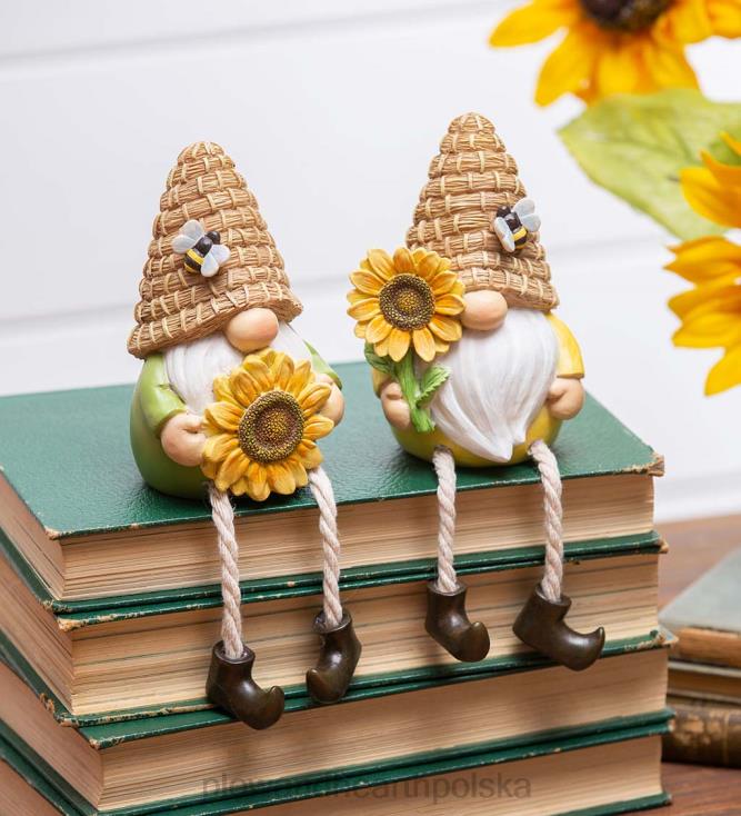 Plow & Hearth para krasnali ze zwisającymi nogami - słonecznik 02XR62385 artykuły gospodarstwa domowego