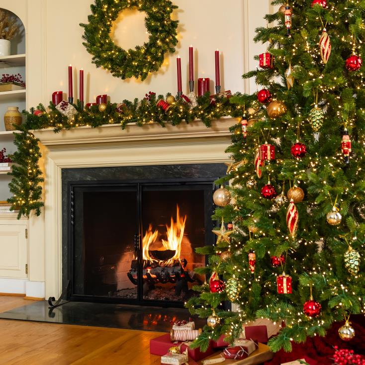 Plow & Hearth złote nietłukące się ozdoby choinkowe, 33 szt. 02XR62328 artykuły gospodarstwa domowego