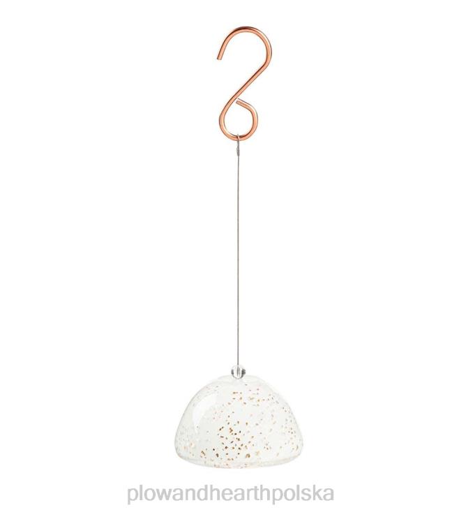 Plow & Hearth Dekoracja roślinna ze szkła artystycznego - czerwona 02XR63001 artykuły gospodarstwa domowego