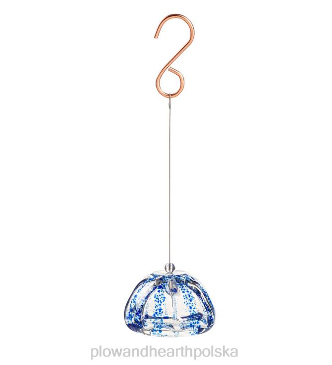 Plow & Hearth Dekoracja roślinna ze szkła artystycznego - czerwona 02XR63001 artykuły gospodarstwa domowego