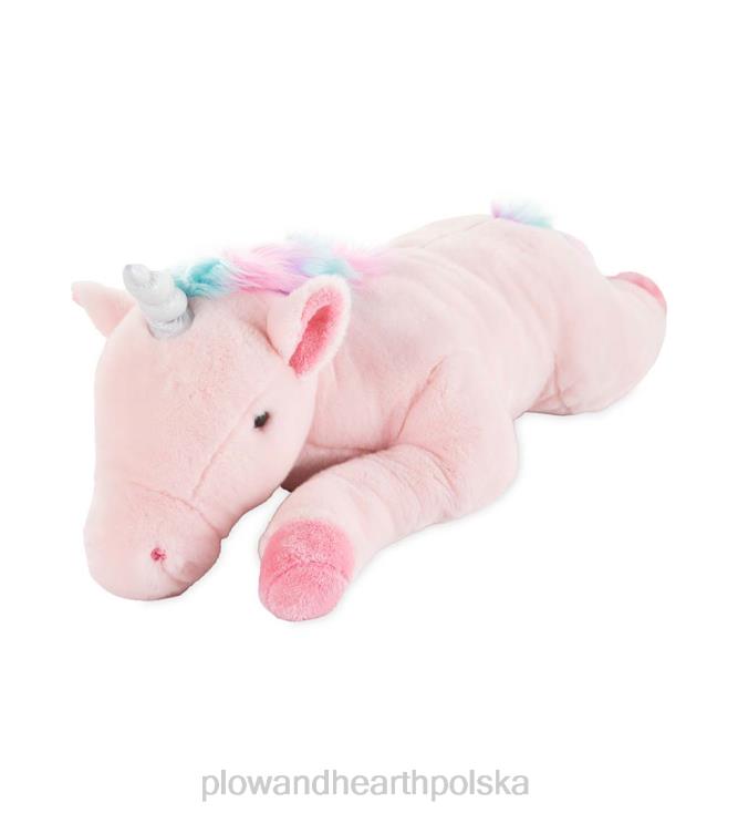 Plow & Hearth Duża, pluszowa poduszka na ciało jednorożca 02XR62490 artykuły gospodarstwa domowego