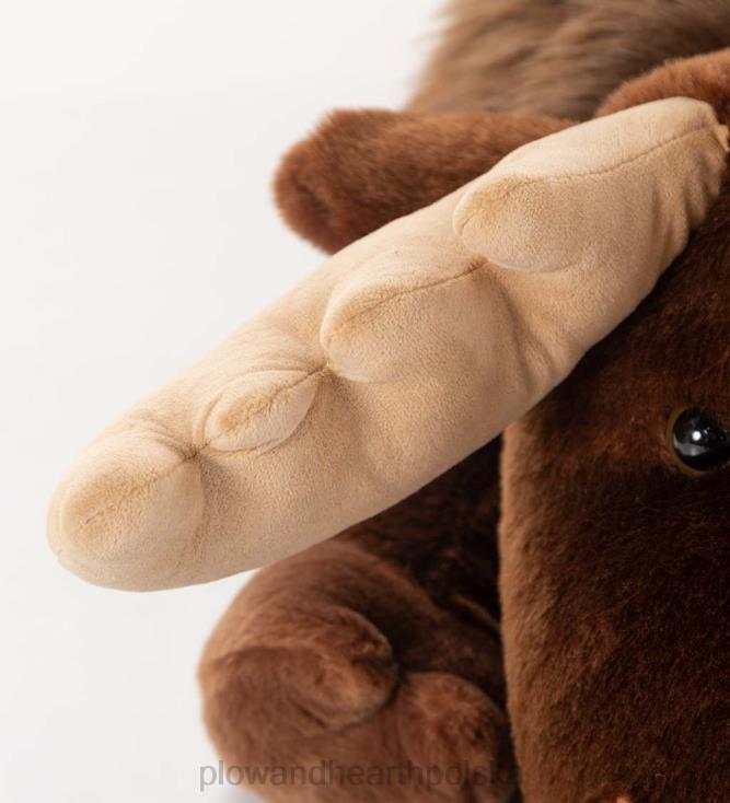 Plow & Hearth Ponadgabarytowa, pluszowa poduszka do przytulania w kształcie łosia 02XR62491 artykuły gospodarstwa domowego