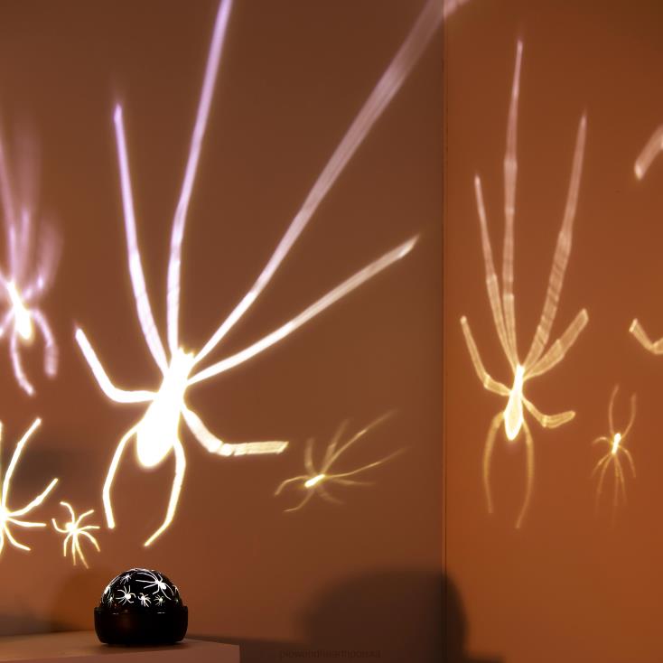 Plow & Hearth oświetlony projektor pająka na Halloween 02XR62498 artykuły gospodarstwa domowego