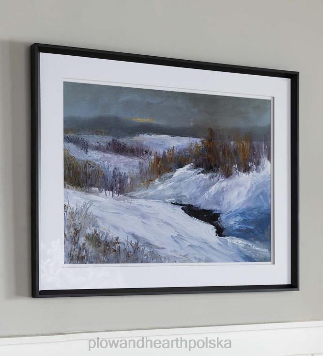 Plow & Hearth Malowidło ścienne oprawione w świeży śnieg 02XR62512 artykuły gospodarstwa domowego