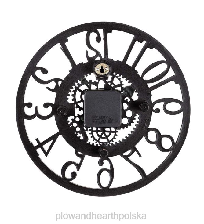 Plow & Hearth Zegar ścienny z żywicy do użytku wewnątrz/na zewnątrz 02XR62533 artykuły gospodarstwa domowego