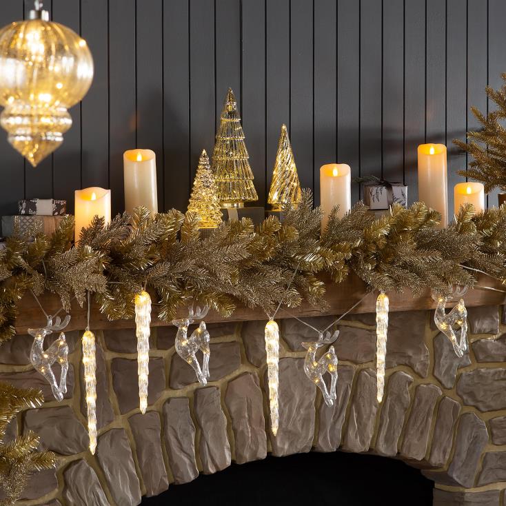 Plow & Hearth świąteczne światełka w kształcie sopli 02XR61661 artykuły gospodarstwa domowego