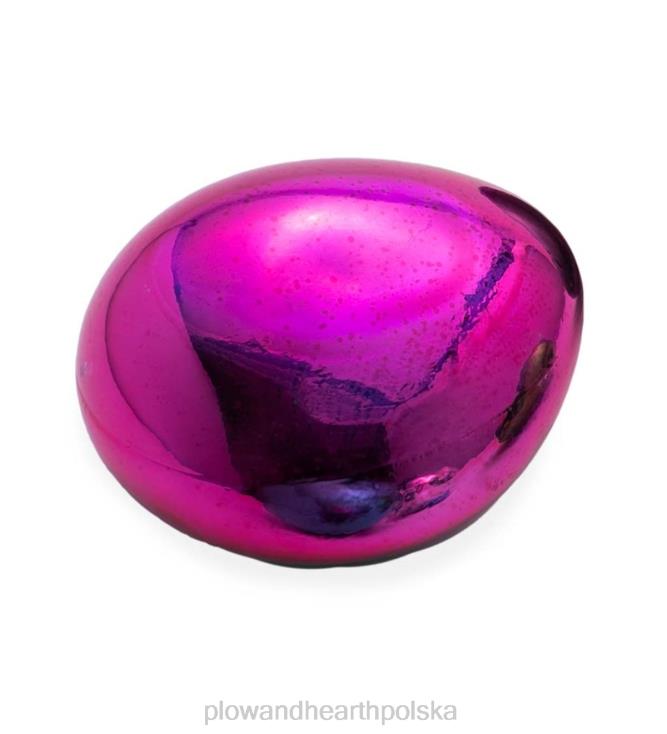 Plow & Hearth oświetlone szkło artystyczne dekoracyjne świecące skały ogrodowe - zielone 02XR61680 artykuły gospodarstwa domowego