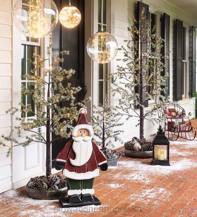 Plow & Hearth oświetlona śnieżna sosna wewnątrz/na zewnątrz 02XR61670 artykuły gospodarstwa domowego