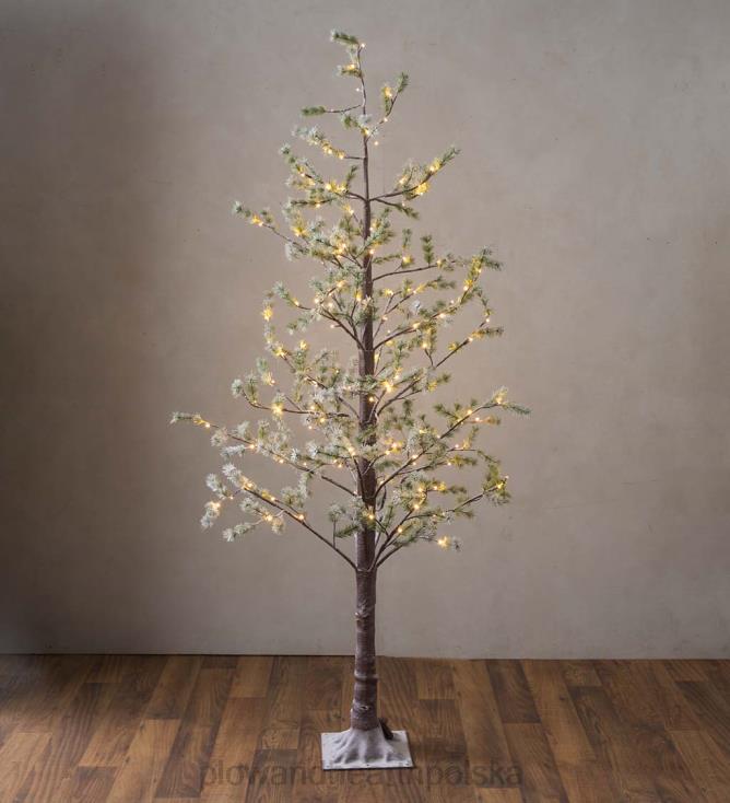 Plow & Hearth oświetlona śnieżna sosna wewnątrz/na zewnątrz 02XR61670 artykuły gospodarstwa domowego