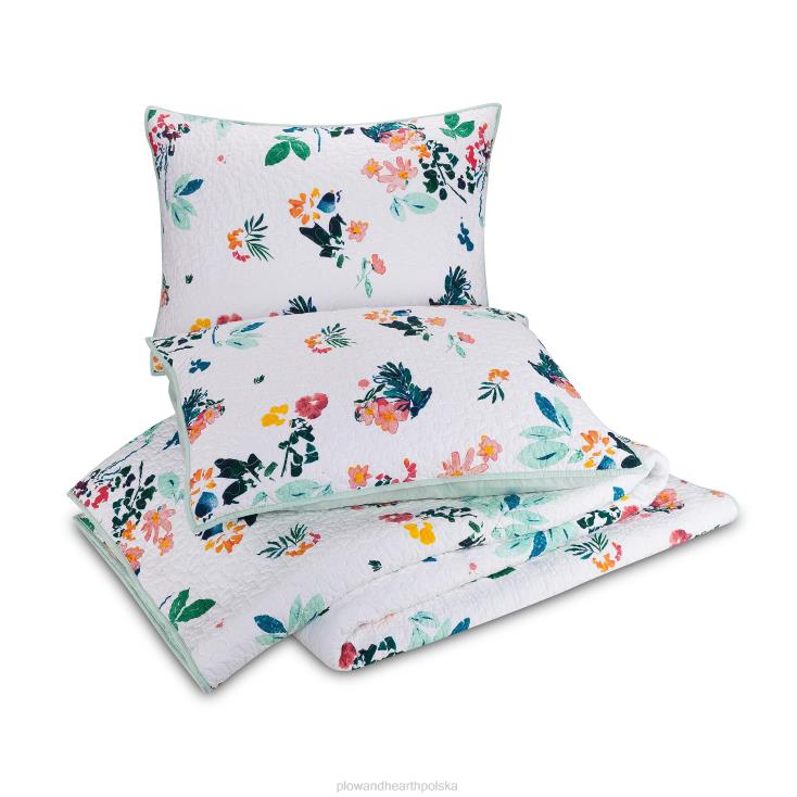 Plow & Hearth komplet pościeli bawełnianej w kolorze fioletowym - king 02XR62675 artykuły gospodarstwa domowego