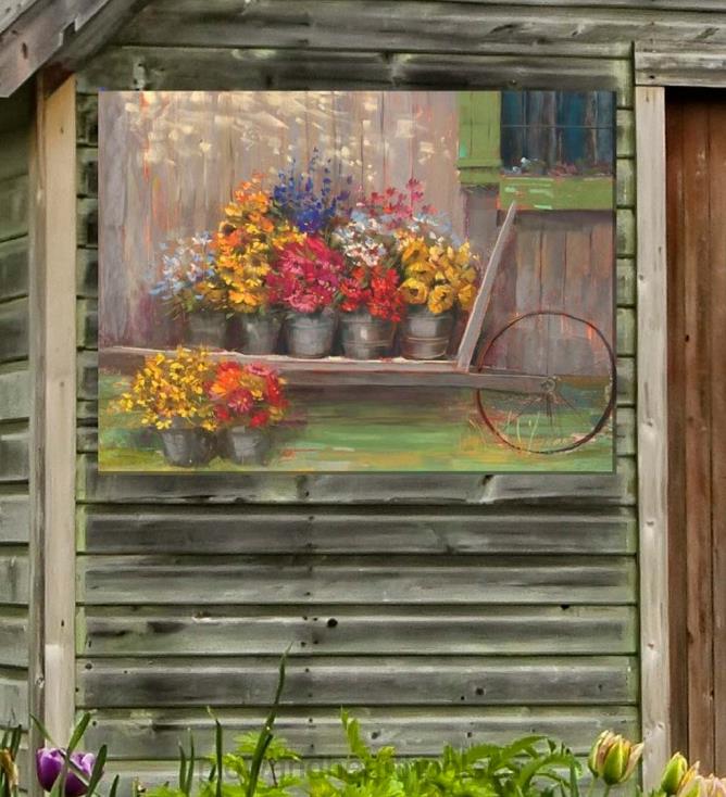 Plow & Hearth Wybór dnia Płótno ścienne do wnętrz i na zewnątrz 02XR61538 artykuły gospodarstwa domowego