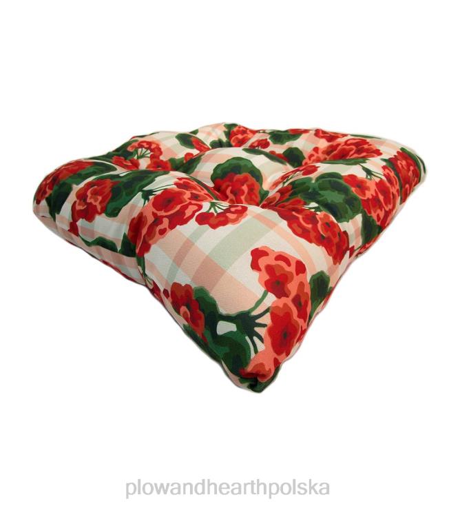 Plow & Hearth klasyczna okrągła poduszka na krzesło, 18