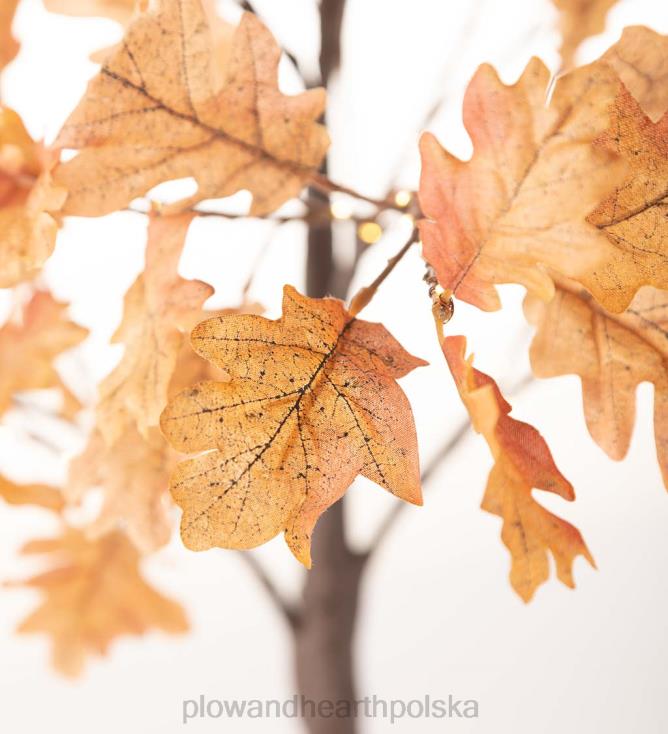 Plow & Hearth wewnątrz/na zewnątrz oświetlone elektrycznie rdzawe dęby 02XR61586 artykuły gospodarstwa domowego