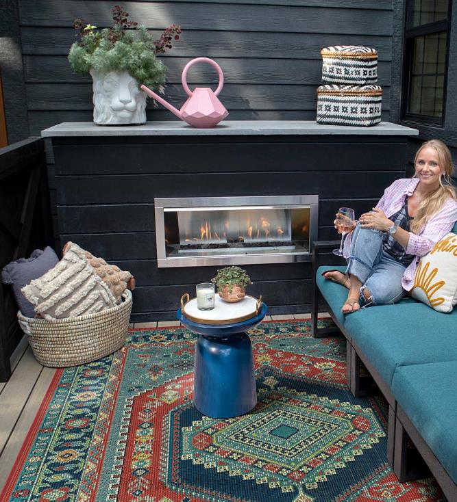 Plow & Hearth Duży dywanik Pensacola do użytku wewnątrz i na zewnątrz 02XR61456 artykuły gospodarstwa domowego