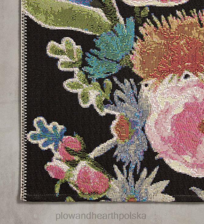 Plow & Hearth Dywan Clarissa w kwiaty do użytku wewnątrz/na zewnątrz z papierem karabinowym co. projekt 02XR61339 artykuły gospodarstwa domowego