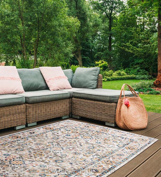 Plow & Hearth Dywan ogrodowy Penelope do użytku wewnątrz i na zewnątrz 02XR61428 artykuły gospodarstwa domowego