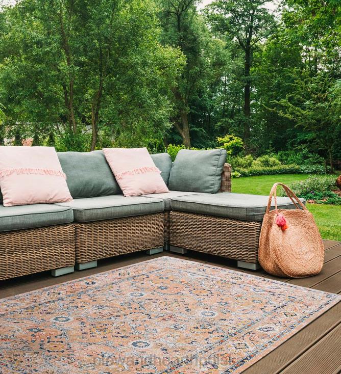 Plow & Hearth Dywan ogrodowy Penelope do użytku wewnątrz i na zewnątrz 02XR61428 artykuły gospodarstwa domowego