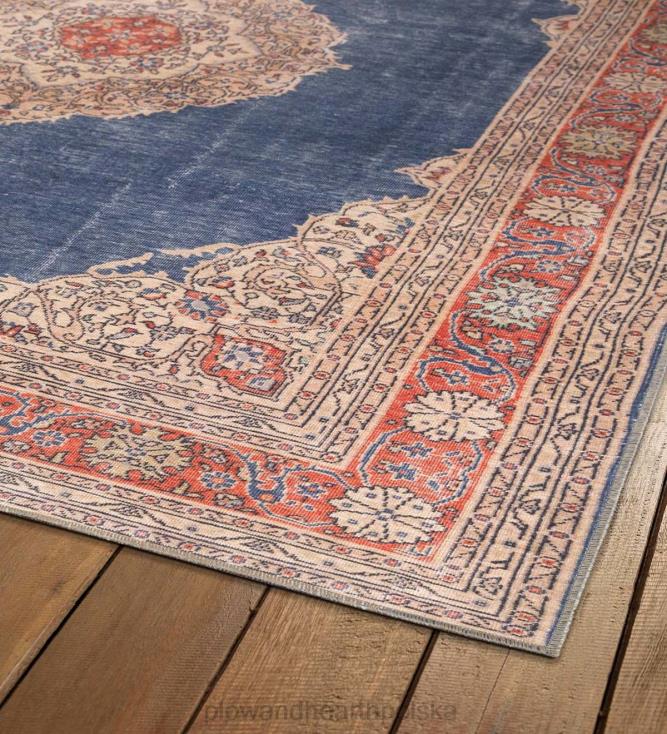 Plow & Hearth Dywan poliestrowy z medalionem Berkley do użytku wewnątrz i na zewnątrz 02XR61436 artykuły gospodarstwa domowego