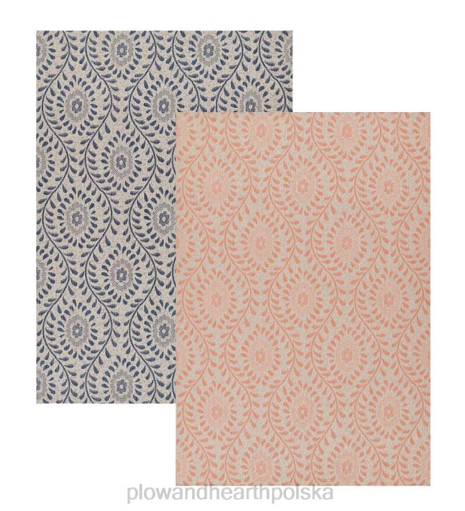 Plow & Hearth Dywan polipropylenowy klementynowy do użytku wewnątrz i na zewnątrz 02XR61422 artykuły gospodarstwa domowego