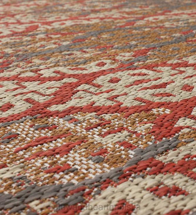 Plow & Hearth Dywan polipropylenowy la grange ikat do użytku wewnątrz i na zewnątrz 02XR61342 artykuły gospodarstwa domowego