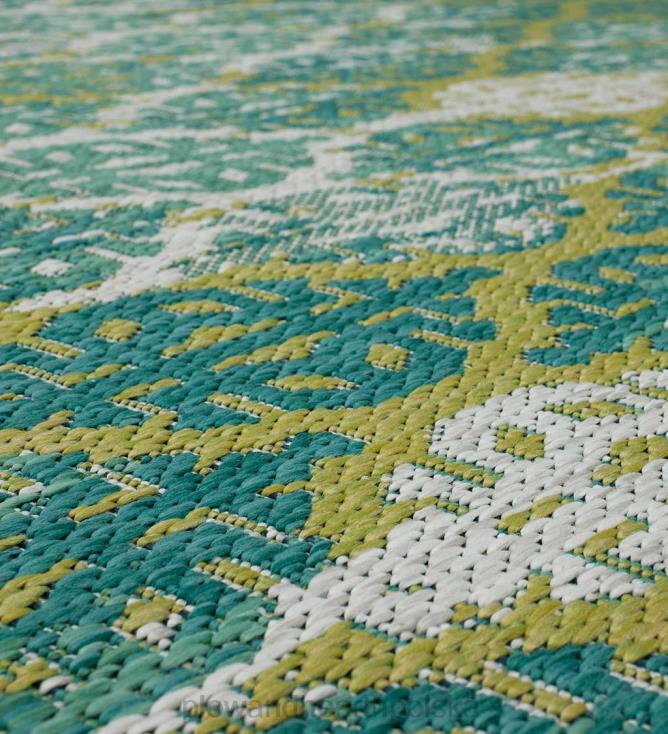 Plow & Hearth Dywan polipropylenowy la grange ikat do użytku wewnątrz i na zewnątrz 02XR61342 artykuły gospodarstwa domowego