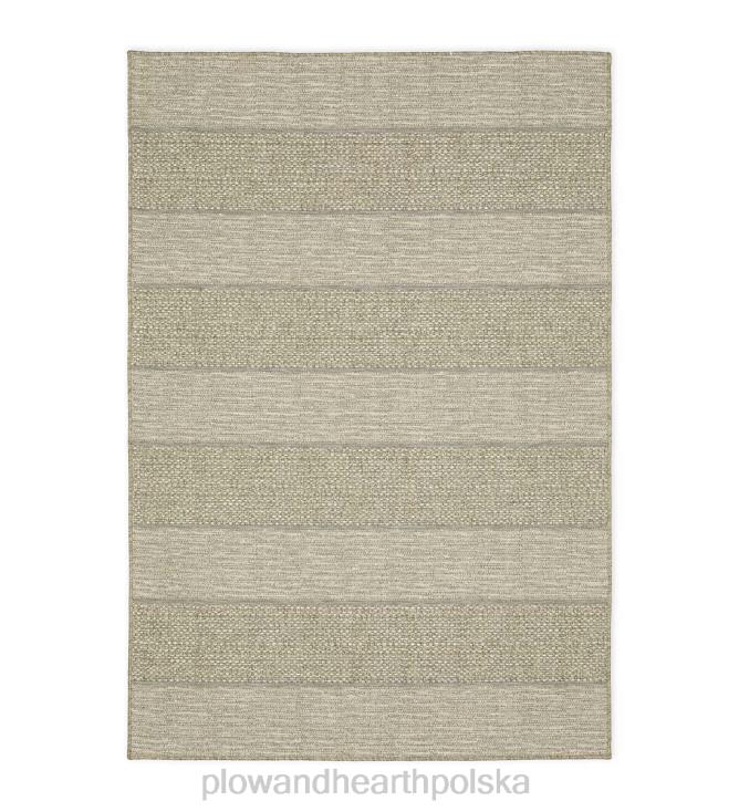 Plow & Hearth Dywan polipropylenowy w paski Yucatan do użytku wewnątrz i na zewnątrz 02XR61414 artykuły gospodarstwa domowego