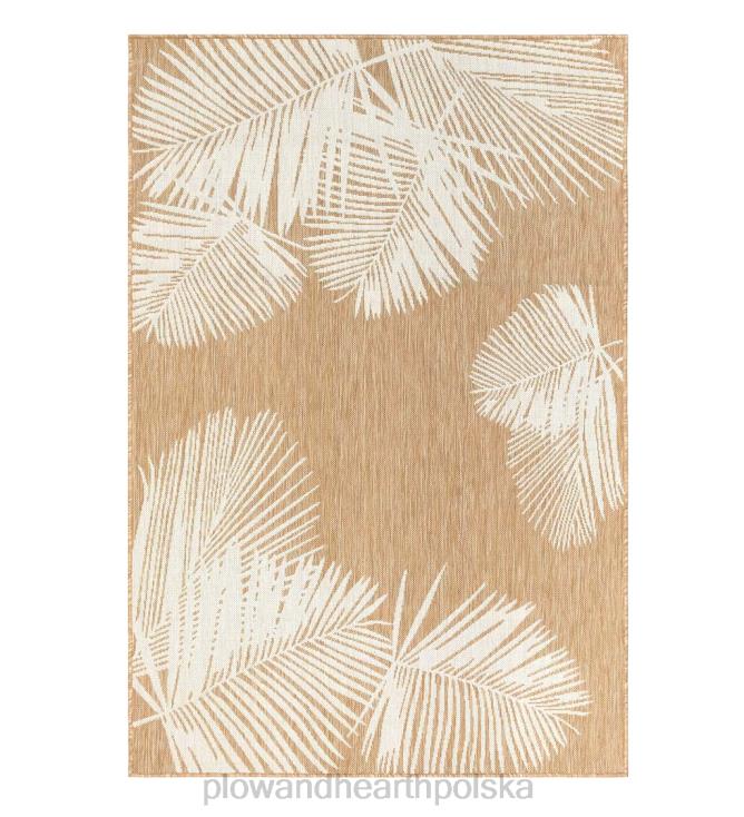 Plow & Hearth Dywan polipropylenowy z teksturowanymi dłońmi do użytku wewnątrz i na zewnątrz 02XR61360 artykuły gospodarstwa domowego