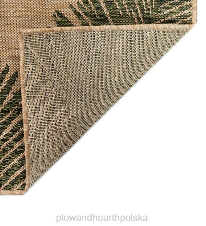 Plow & Hearth Dywan polipropylenowy z teksturowanymi dłońmi do użytku wewnątrz i na zewnątrz 02XR61360 artykuły gospodarstwa domowego