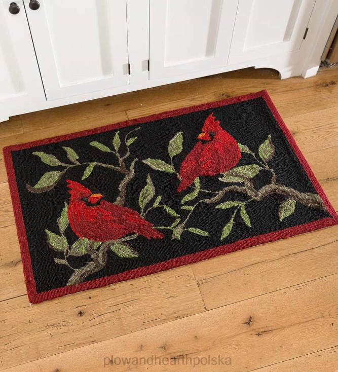 Plow & Hearth Kardynalny dywanik akcentujący do wnętrz i na zewnątrz 02XR61283 artykuły gospodarstwa domowego