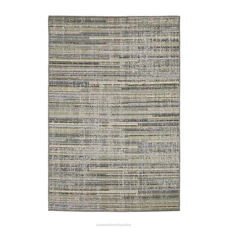 Plow & Hearth Nowoczesny dywanik polipropylenowy w paski do użytku wewnątrz/na zewnątrz 02XR61372 artykuły gospodarstwa domowego