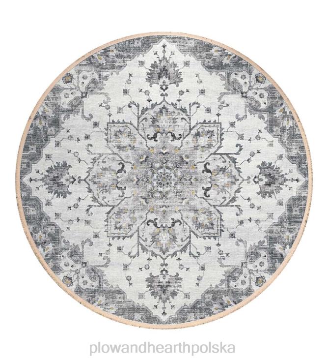 Plow & Hearth Okrągły dywanik Marietta w kształcie diamentu 02XR61357 artykuły gospodarstwa domowego