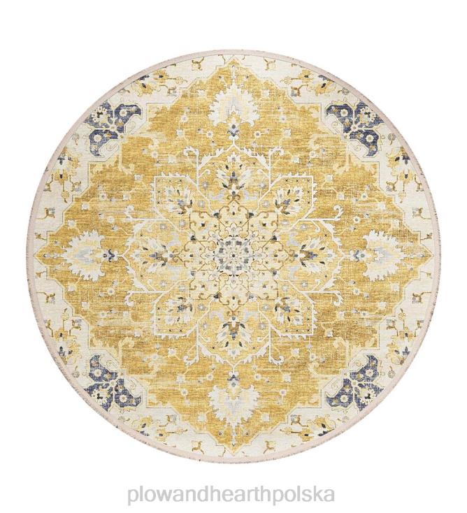 Plow & Hearth Okrągły dywanik Marietta w kształcie diamentu 02XR61357 artykuły gospodarstwa domowego