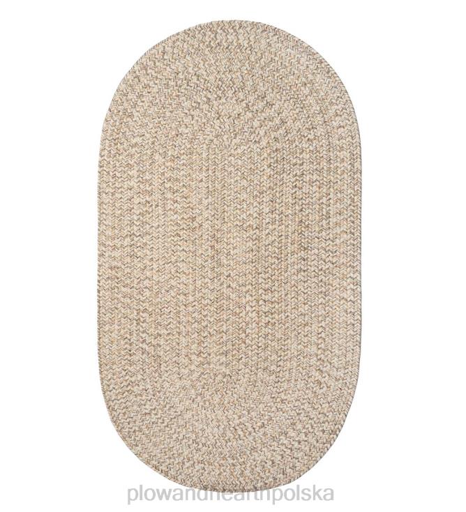 Plow & Hearth Owalny dywanik z plecionego polipropylenu Piss Creek do użytku wewnątrz i na zewnątrz 02XR61356 artykuły gospodarstwa domowego