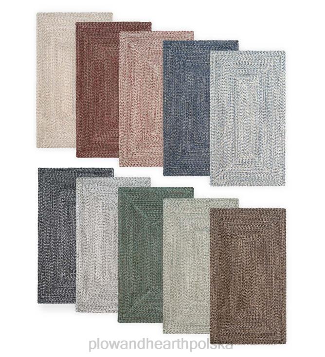 Plow & Hearth Prostokątny dywanik z plecionego polipropylenu do użytku wewnątrz i na zewnątrz 02XR61304 artykuły gospodarstwa domowego