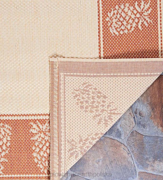 Plow & Hearth dywanik polipropylenowy z werandą i ananasem do użytku wewnątrz i na zewnątrz 02XR61441 artykuły gospodarstwa domowego