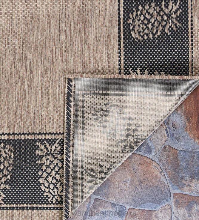 Plow & Hearth dywanik polipropylenowy z werandą i ananasem do użytku wewnątrz i na zewnątrz 02XR61441 artykuły gospodarstwa domowego