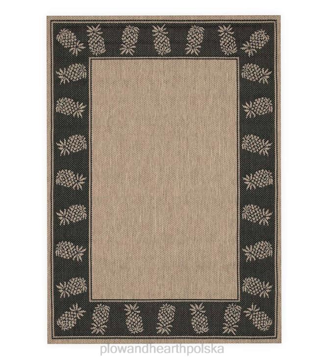 Plow & Hearth dywanik polipropylenowy z werandą i ananasem do użytku wewnątrz i na zewnątrz 02XR61441 artykuły gospodarstwa domowego