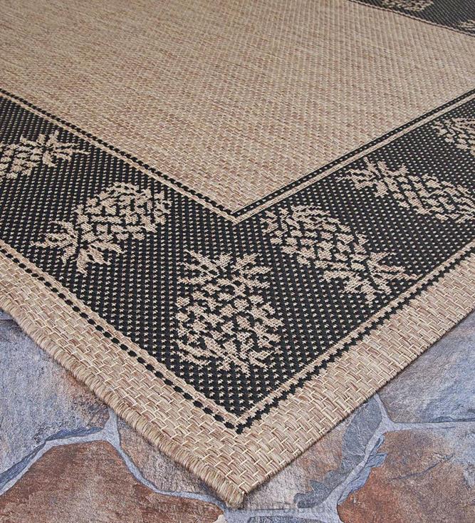 Plow & Hearth dywanik polipropylenowy z werandą i ananasem do użytku wewnątrz i na zewnątrz 02XR61441 artykuły gospodarstwa domowego