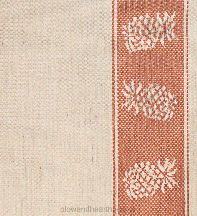 Plow & Hearth dywanik polipropylenowy z werandą i ananasem do użytku wewnątrz i na zewnątrz 02XR61441 artykuły gospodarstwa domowego