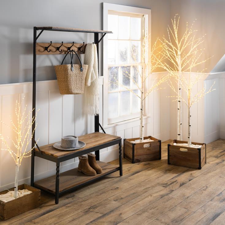 Plow & Hearth wieszak na ubrania Deep Creek - orzech 02XR62060 artykuły gospodarstwa domowego