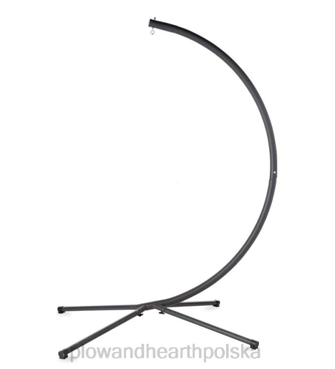 Plow & Hearth Stalowy stojak w kształcie litery C do zawieszania huśtawki hamakowej na lince 02XR61152 artykuły gospodarstwa domowego